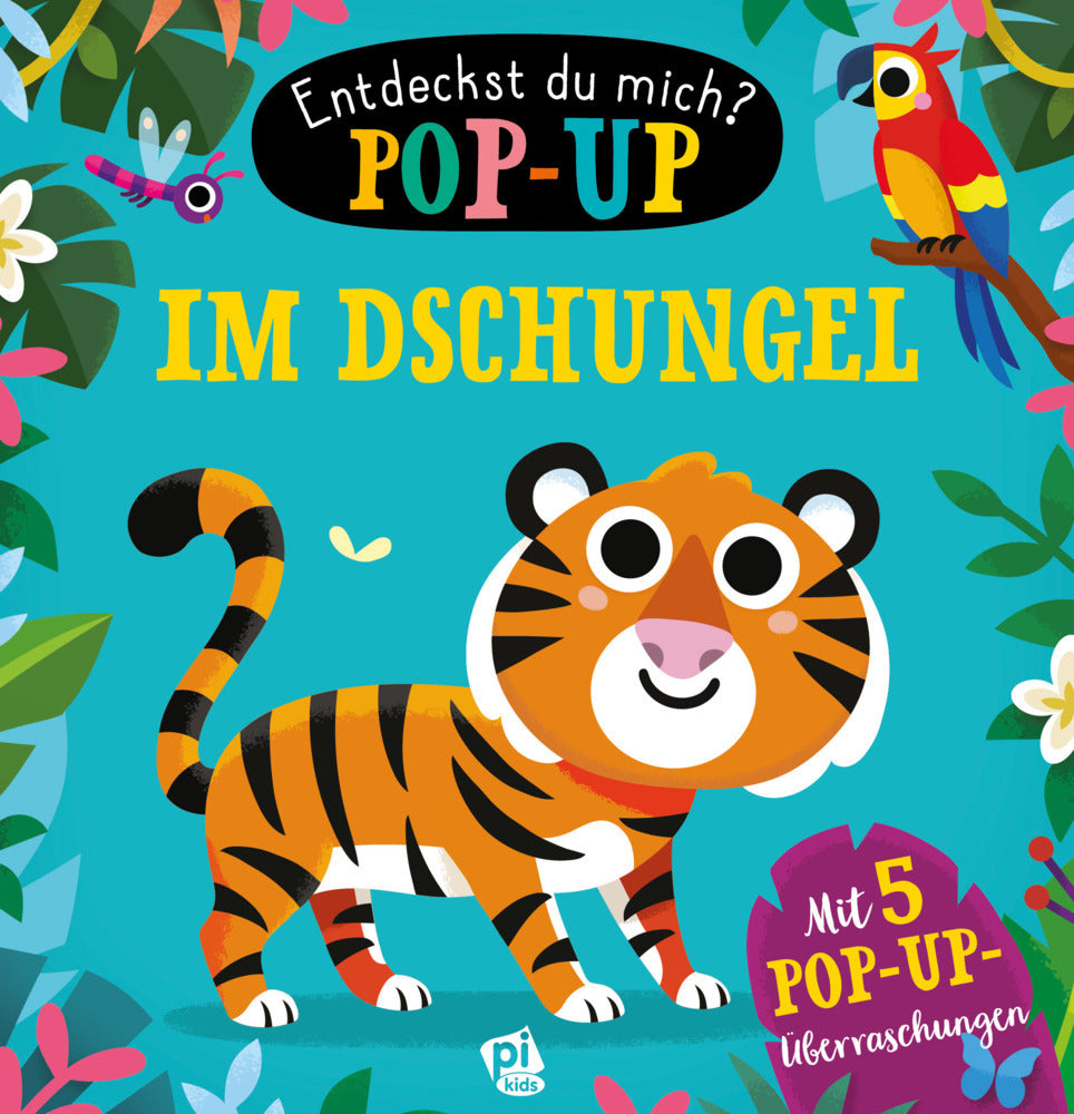 Im Dschungel - Entdeckst du mich? Pop-up-Buch - Pappbilderbuch mit bunten Pop-ups und lustigen Reimen (Phoenix International Publications Germany Gmbh)