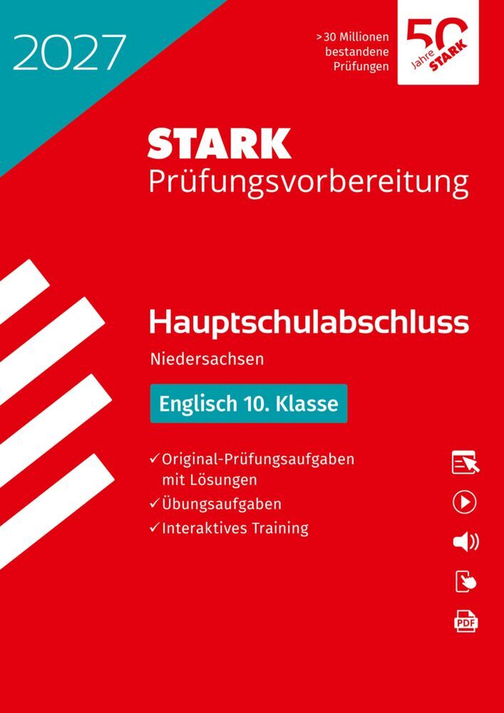 STARK Englisch - Hauptschulabschluss 2027 Niedersachsen - Prüfungsvorbereitung inkl. Lösungen, m. 1 Buch, m. 1 Beilage