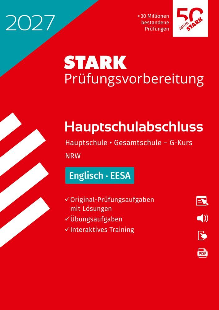 STARK Englisch - Hauptschulabschluss (EESA) 2027 NRW - Prüfungsvorbereitung inkl. Lösungen, m. 1 Buch, m. 1 Beilage