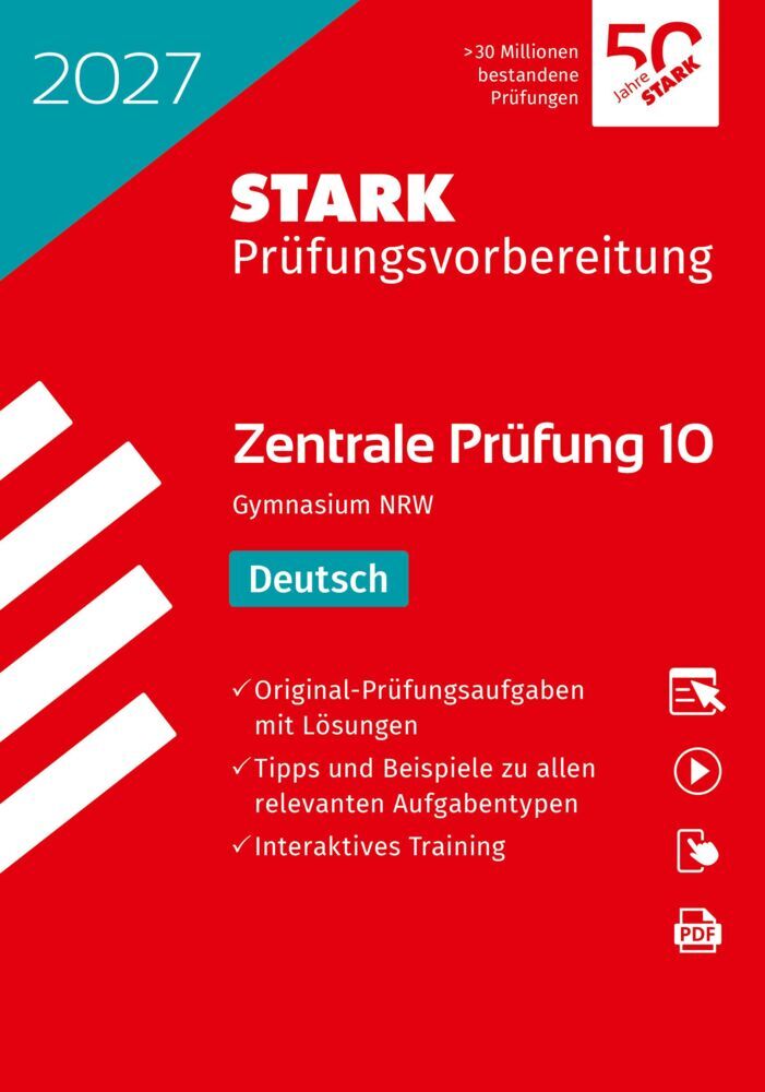 STARK Deutsch 10. Klasse - Zentrale Prüfung (ZP10) Gymnasium 2027 NRW - Prüfungsvorbereitung, m. 1 Buch, m. 1 Beilage