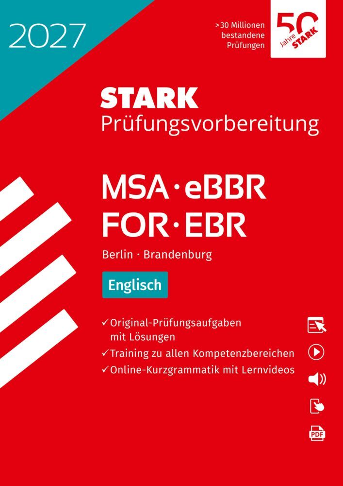STARK Englisch - MSA/eBBR Berlin - FOR/EBR Brandenburg 2027 - Prüfungsvorbereitung, m. 1 Buch, m. 1 Beilage