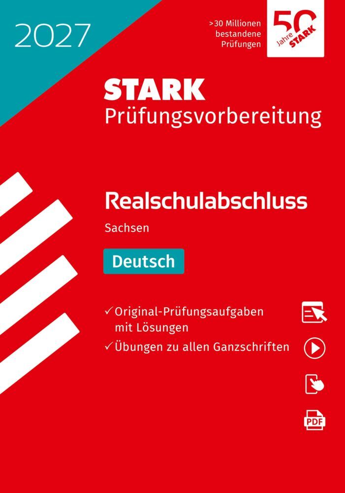 STARK Deutsch - Realschulabschluss 2027 Sachsen - Prüfungsvorbereitung, m. 1 Buch, m. 1 Beilage