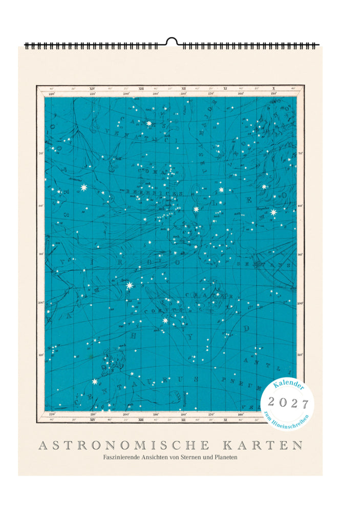 Astronomische Karten. Wandkalender 2027
