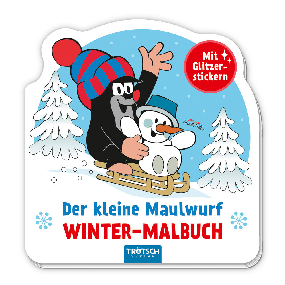 TRÖTSCH - Der kleine Maulwurf Mini-Malbuch mit Stickern Winter| Ab 3 Jahren (Trötsch Verlag Gmbh & Co.Kg)