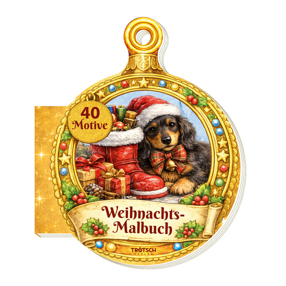 TRÖTSCH - Malbuch Weihnachts-Malbuch Kugelform| Ab 3 Jahren (Trötsch Verlag Gmbh & Co.Kg)