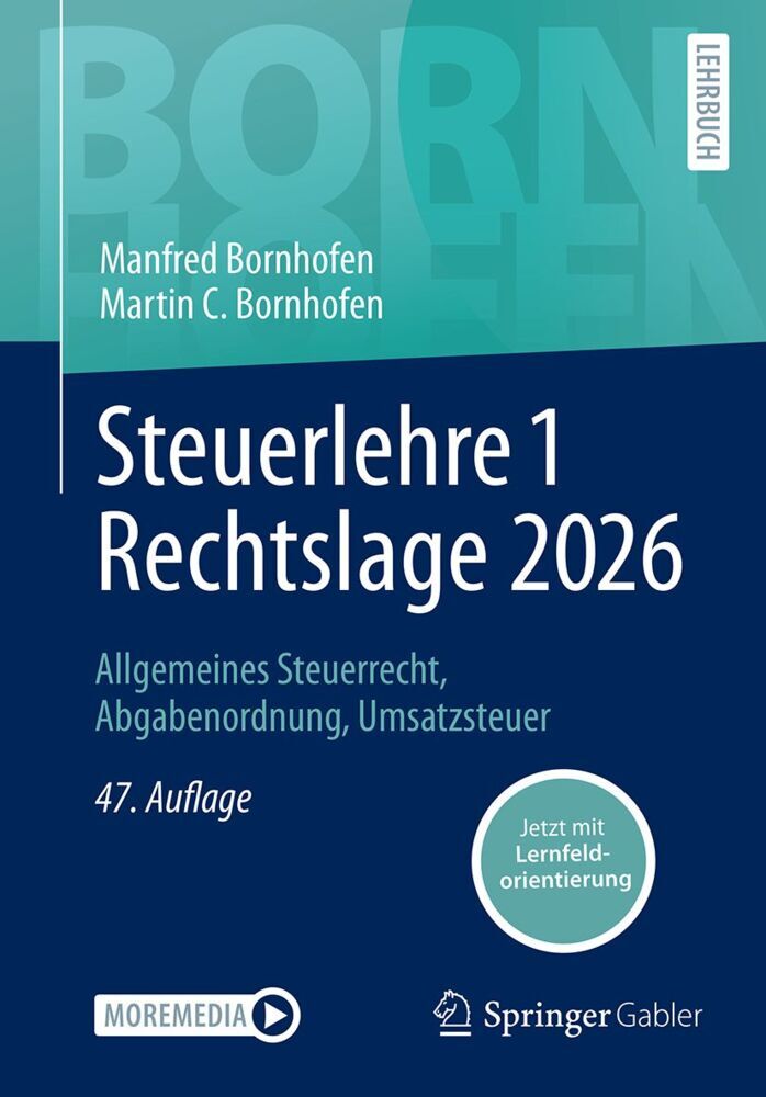 Steuerlehre 1 Rechtslage 2026 (Manfred Bornhofen)