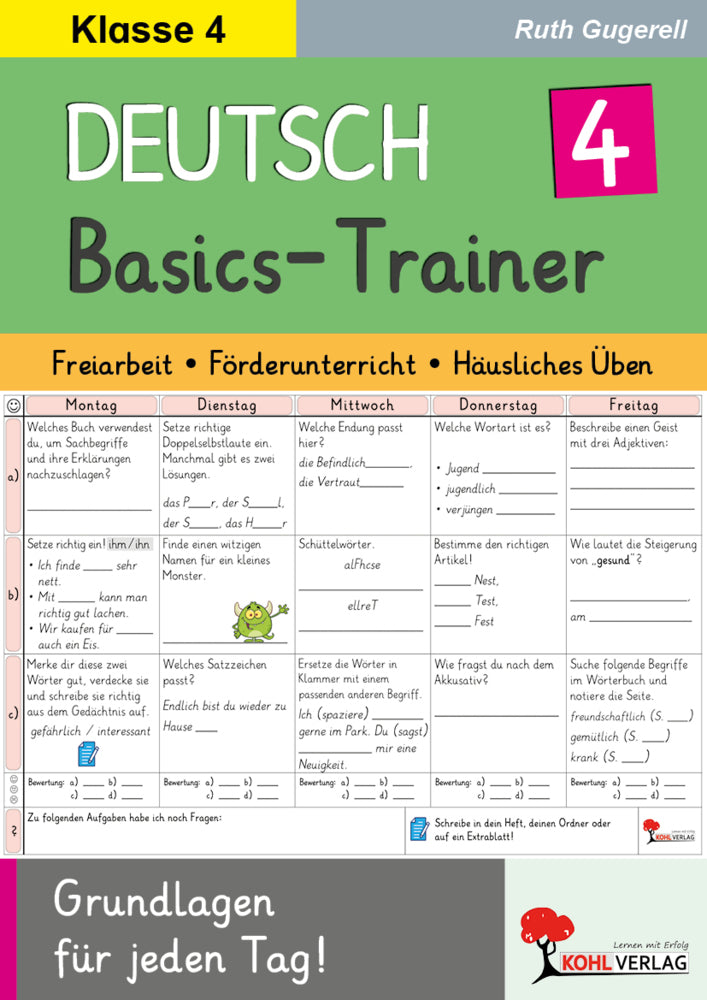 Deutsch-Basics-Trainer / Klasse 4 (Ruth Gugerell)
