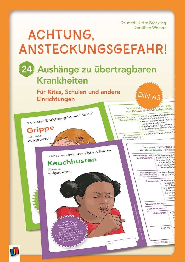 Achtung, Ansteckungsgefahr! - 24 Aushänge zu übertragbaren Krankheiten (Ulrike Breckling)