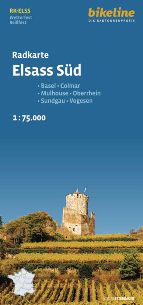 Radkarte Elsass Süd (Verlag Esterbauer Gmbh)