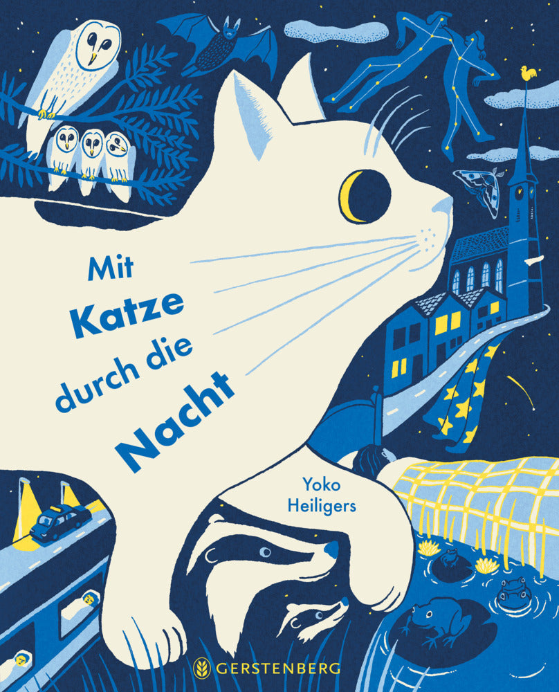 Mit Katze durch die Nacht (Yoko Heiligers)
