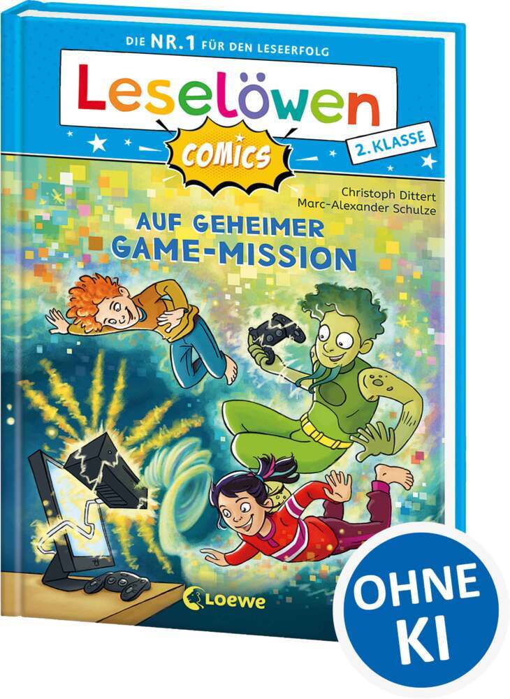 Leselöwen Comics 2. Klasse - Auf geheimer Game-Mission (Christoph Dittert)