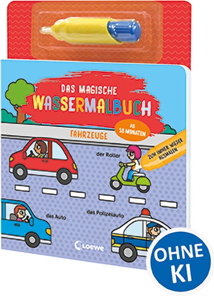 Das magische Wassermalbuch - Fahrzeuge
