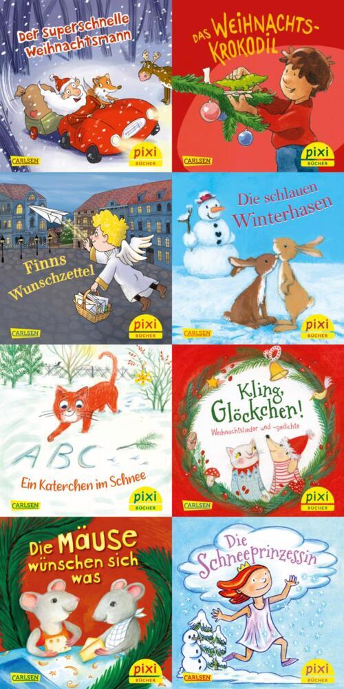Pixi-Weihnachts-8er-Set 41: Pixis Weihnachtszauber (8x1 Exemplar), m. 1 Buch, 7 Teile (Diverse)