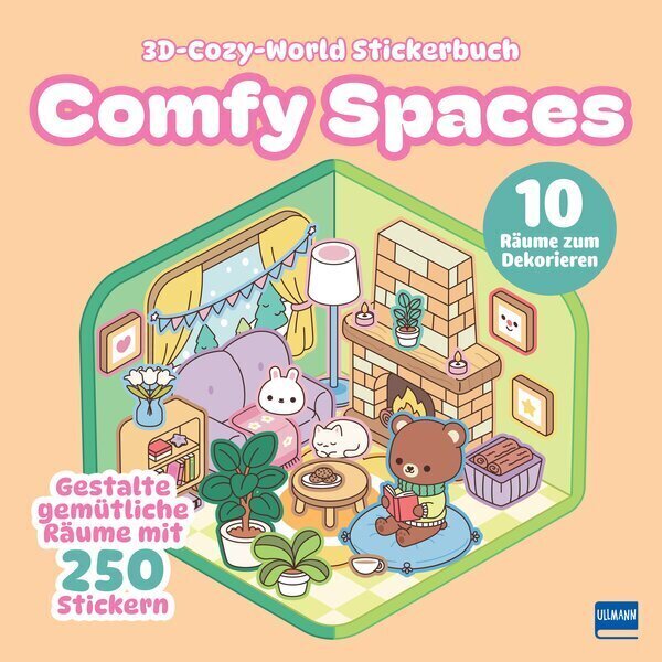3D-Cozy-World Stickerbuch - Comfy Spaces (Luli Bunny)