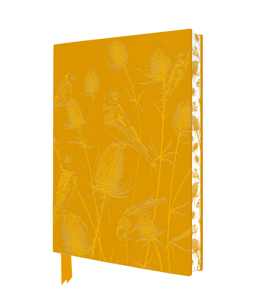 Exquisit Premium Notizbuch DIN A5: Polly Rose Morris, Versammlung von Stieglitzen (Flame Tree Publishing)