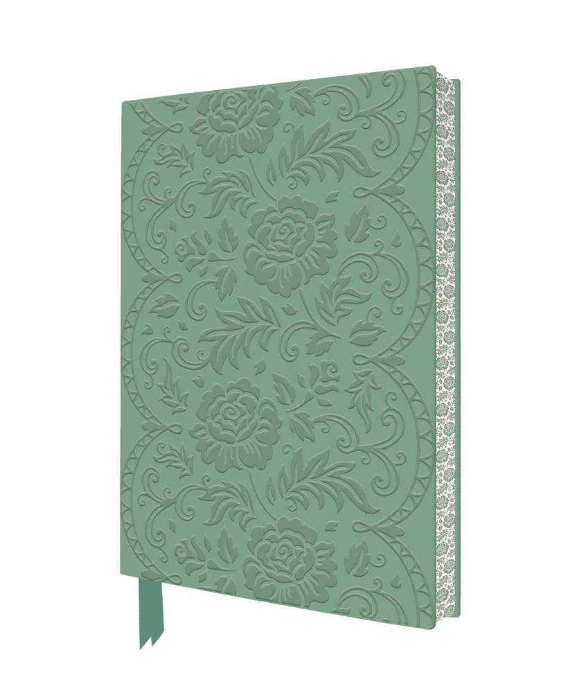 Exquisit Premium Notizbuch DIN A5: Spitze mit Rosenmuster (Flame Tree Publishing)