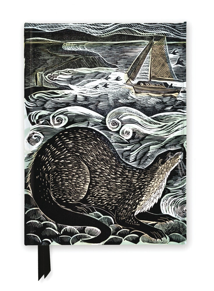 Premium Notizbuch DIN A5: Angela Harding, Shetlandotter und der Gesang des Windes (Flame Tree Publishing)