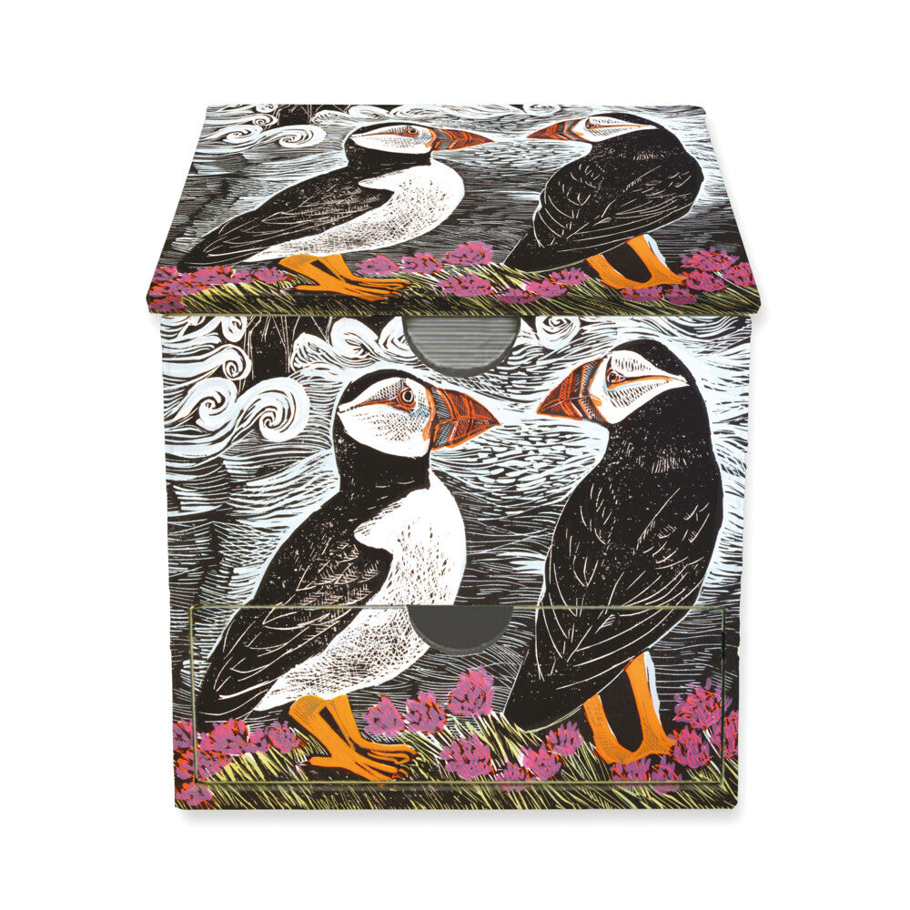 Memo Cube: Angela Harding, Fair Isle Papageientaucher (Flame Tree Publishing)