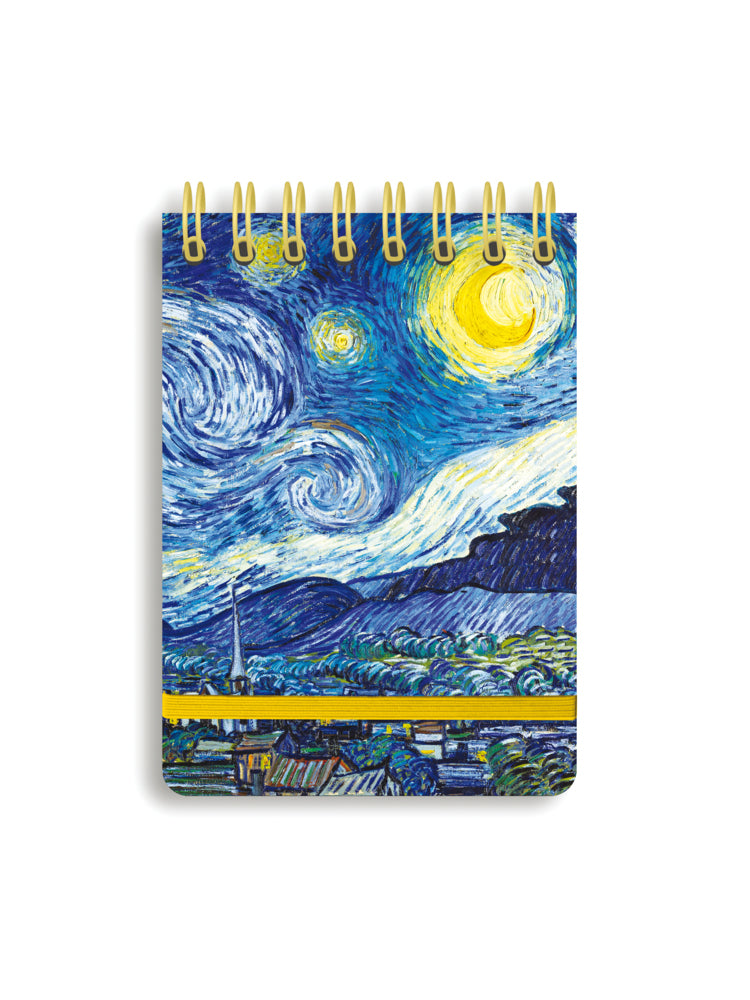 Notizblock mit Spiralbindung: Vincent van Gogh, Sternennacht (Flame Tree Publishing)