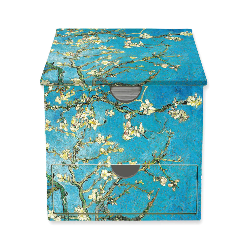 Memo Cube: Vincent van Gogh, Mandelbaum in Blüte (Flame Tree Publishing)