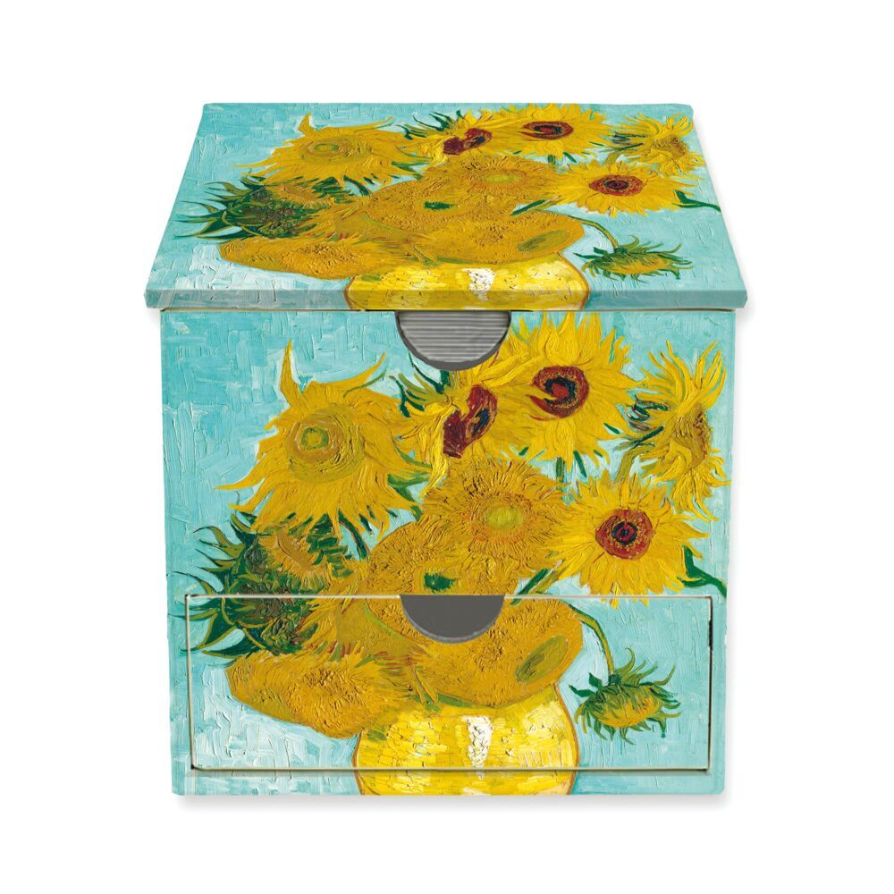 Memo Cube: Vincent van Gogh, Sonnenblumen (Flame Tree Publishing)