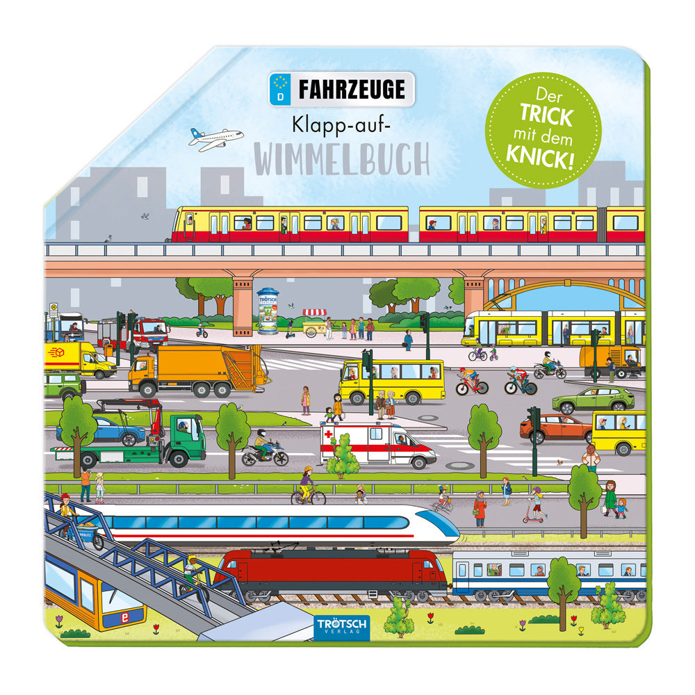 TRÖTSCH - Wimmelbuch Fahrzeuge Klapp-auf-Wimmelbuch| Ab 3 Jahren (Trötsch Verlag Gmbh & Co.Kg)