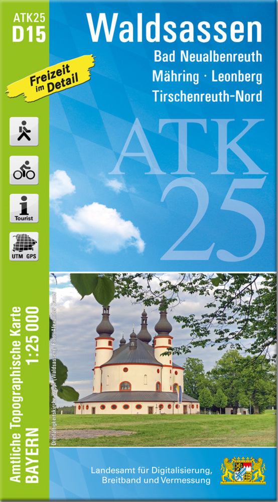 ATK25-D15 Waldsassen (Amtliche Topographische Karte 1:25000) (Breitband Und Vermessung, Bayern Landesamt Für Digitalisierung)