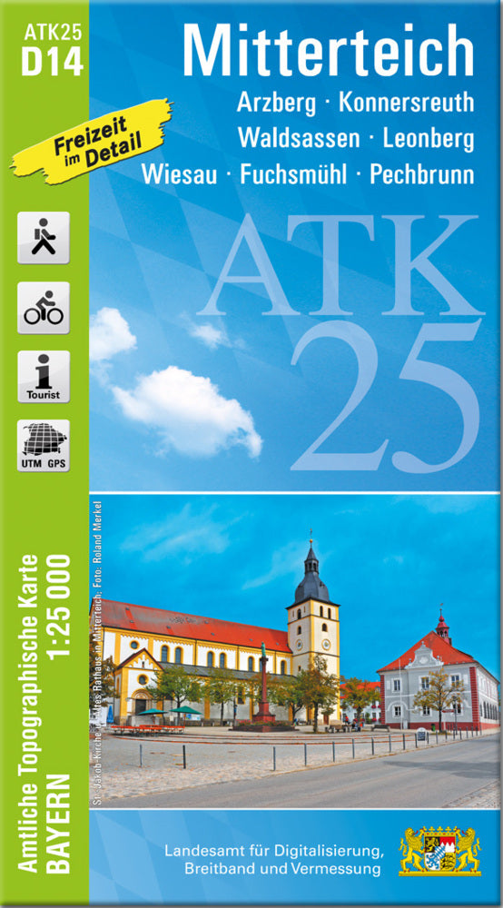 ATK25-D14 Mitterteich (Amtliche Topographische Karte 1:25000) (Breitband Und Vermessung, Bayern Landesamt Für Digitalisierung)
