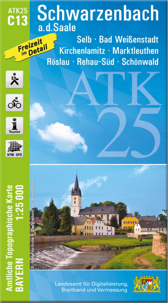 ATK25-C13 Schwarzenbach a.d.Saale (Amtliche Topographische Karte 1:25000) (Breitband Und Vermessung, Bayern Landesamt Für Digitalisierung)