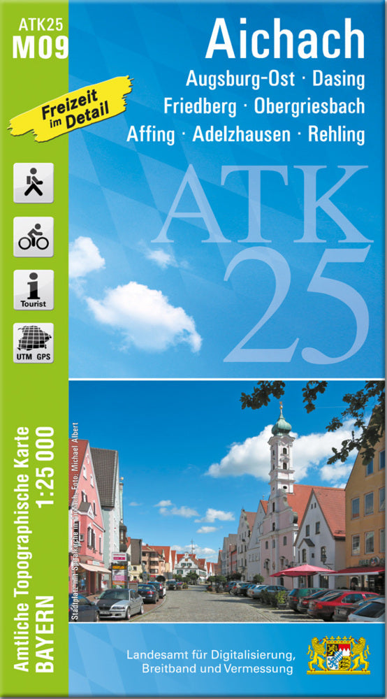 ATK25-M09 Aichach (Amtliche Topographische Karte 1:25000) (Breitband Und Vermessung, Bayern Landesamt Für Digitalisierung)