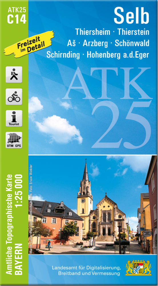 ATK25-C14 Selb (Amtliche Topographische Karte 1:25000) (Breitband Und Vermessung, Bayern Landesamt Für Digitalisierung)