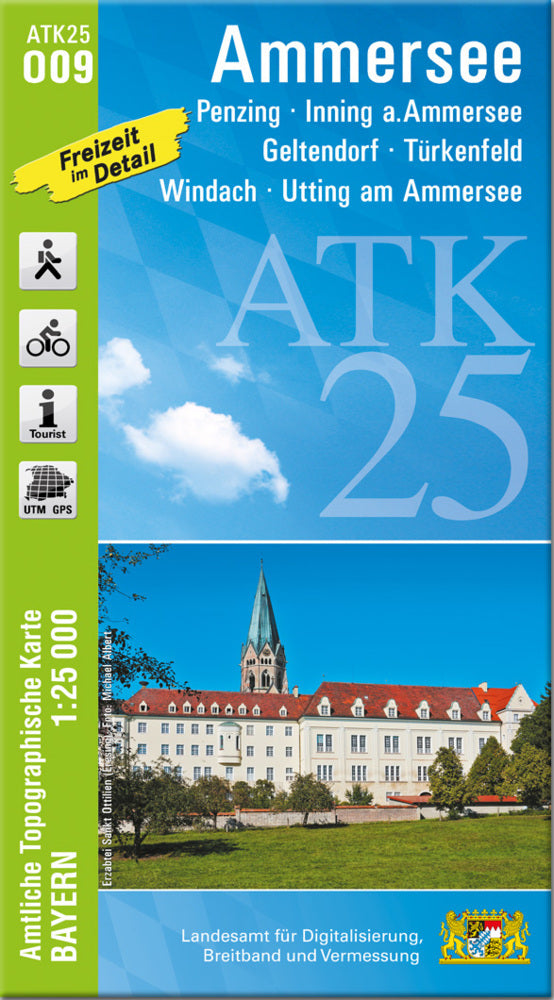 ATK25-O09 Ammersee (Amtliche Topographische Karte 1:25000) (Breitband Und Vermessung, Bayern Landesamt Für Digitalisierung)