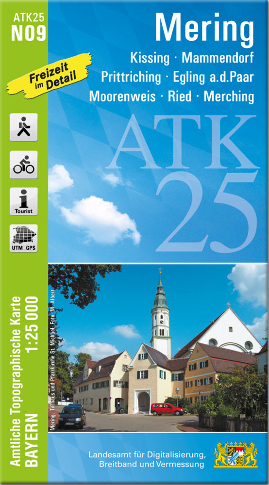 ATK25-N09 Mering (Amtliche Topographische Karte 1:25000) (Breitband Und Vermessung, Bayern Landesamt Für Digitalisierung)