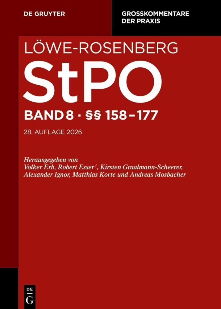 §§ 158-177 (Volker Erb)