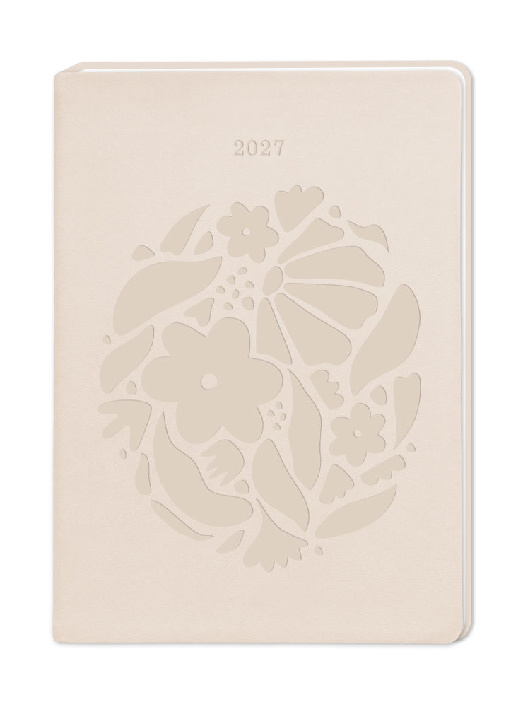 Terminplaner Lederlook 2027 Beige