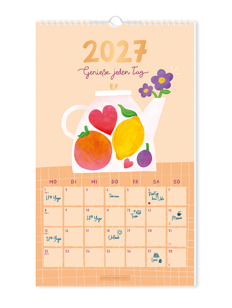 Wandkalender 2027 Genieße jeden Tag