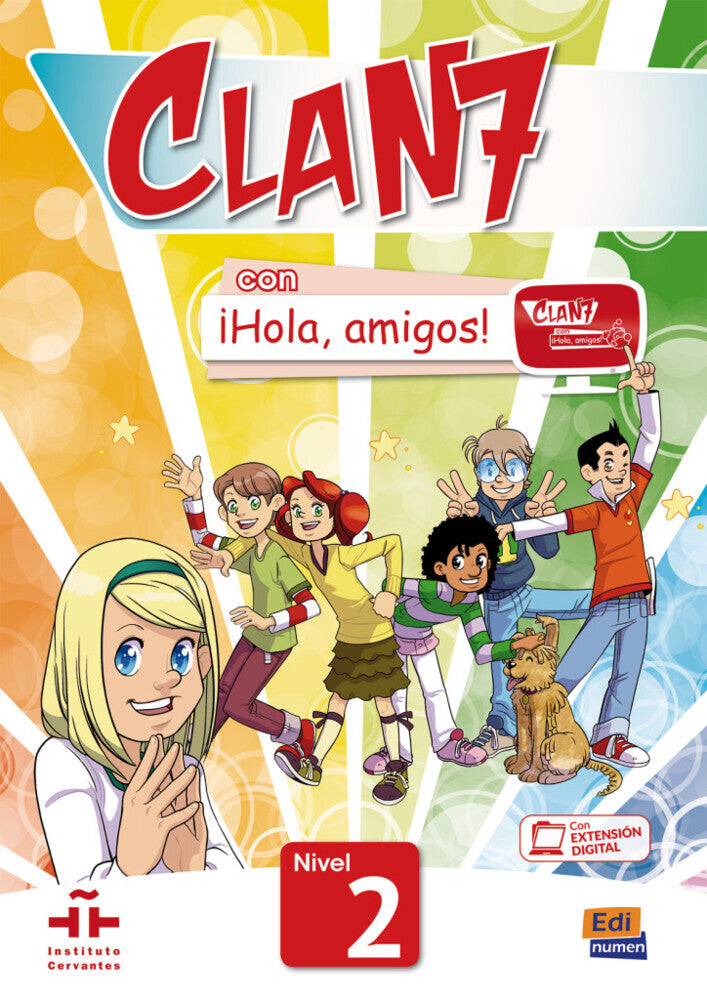 Clan 7 con ¡Hola, amigos! 2, m. 1 Buch, m. 1 Beilage (Editorial Edinumen)