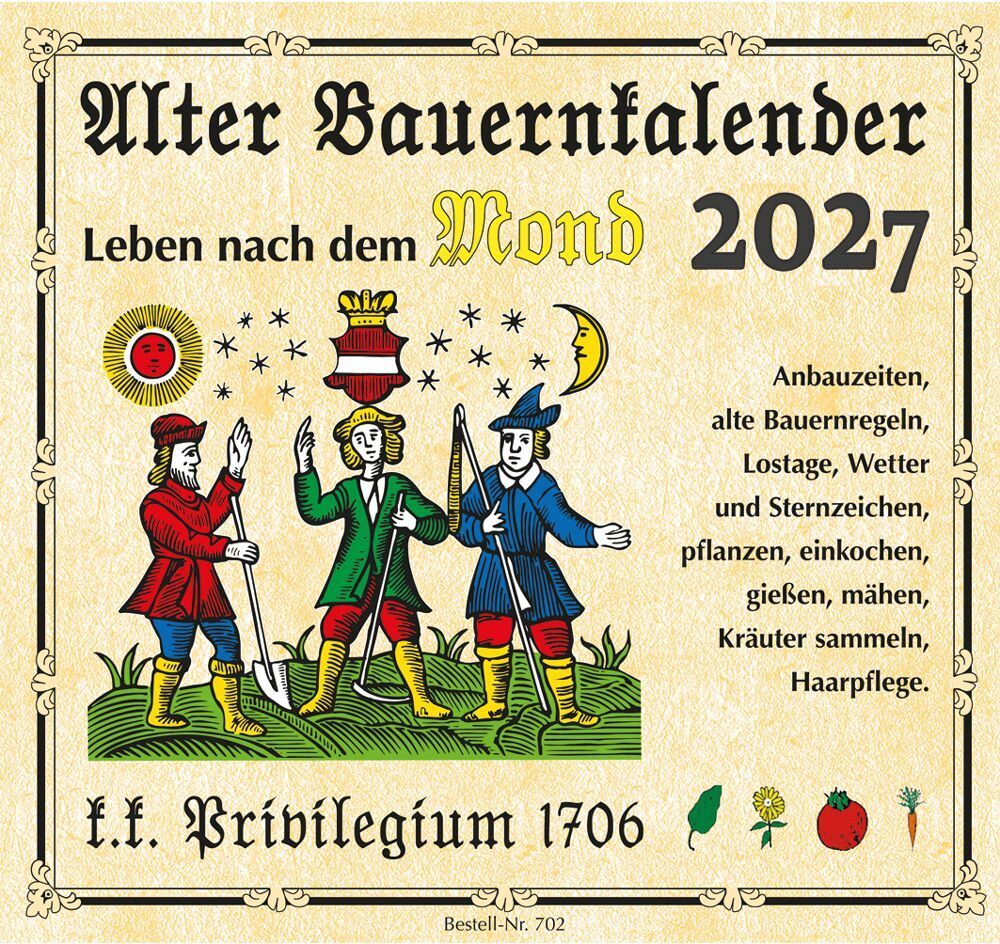 Alter Bauernkalender 2027 (Leykam Alpina)