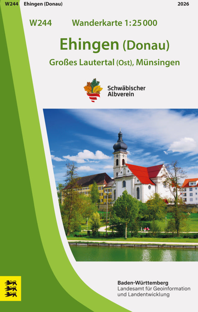 W244 Wanderkarte 1:25 000 Ehingen (Donau) (Lgl)