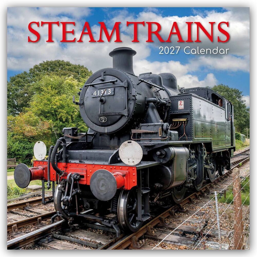 Steam Trains - Dampfeisenbahnen 2027 - 16-Monatskalender (Gifted Stationery Co. Ltd)