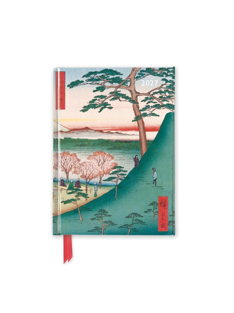 Utagawa Hiroshige - Meguro - Taschenkalender 2027 (Flame Tree Publishing)