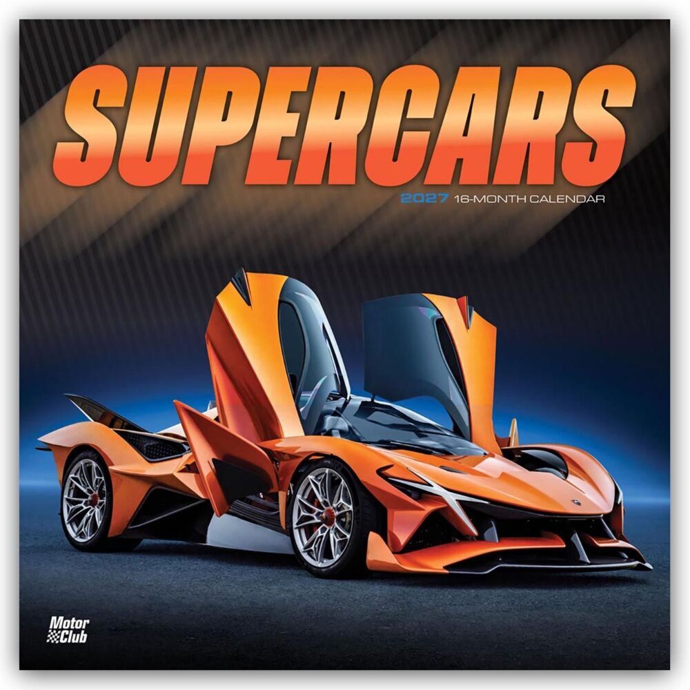 Supercars - Supersportwagen 2027 - 16-Monatskalender (Browntrout Publishers Inc)