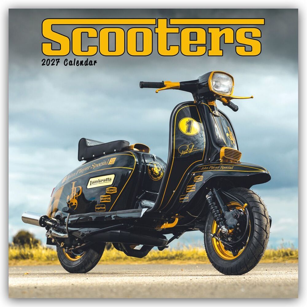 Scooters - Motorroller 2027 - Wand-Kalender (Carousel Calendar)