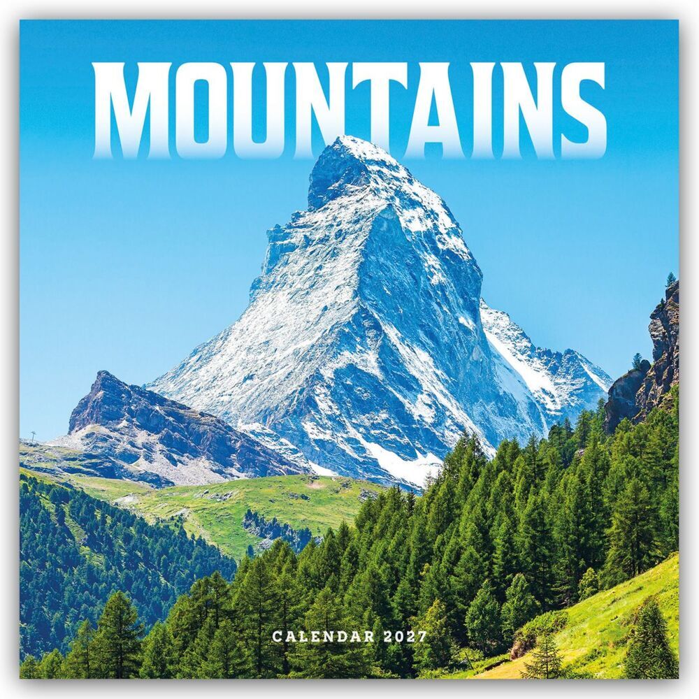 Mountains - Die höchsten Berge 2027 - Wand-Kalender (Carousel Calendar)