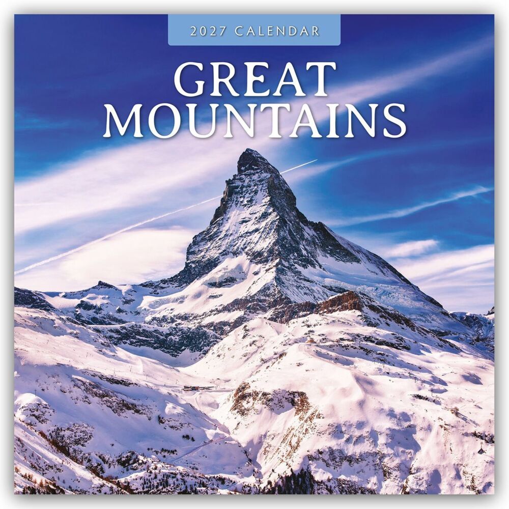 Great Mountains - Die höchsten Berge 2027 - 16-Monatskalender (Red Robin Publishing Ltd)