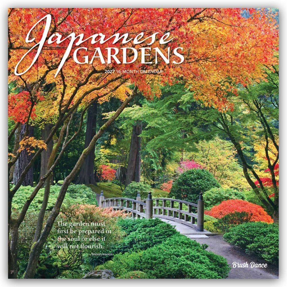 Japanese Gardens - Japanische Gärten 2027 - 16-Monatskalender (Browntrout Publishers Inc)