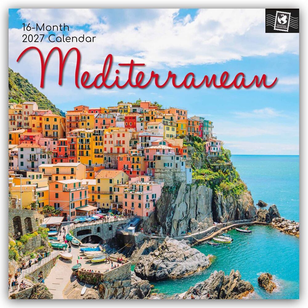Mediterranean - Mittelmeer 2027 - 16-Monatskalender (The Gifted Stationery Co. Ltd)