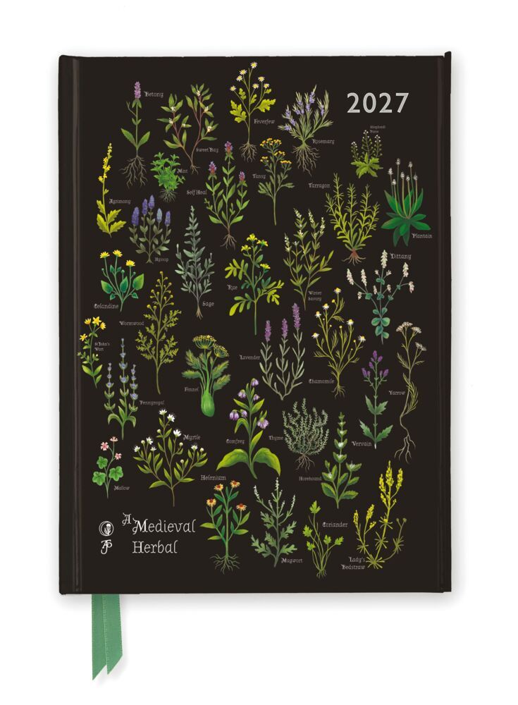 Anna Stead - Mittelalterliche Kräuter - Terminkalender 2027 (Flame Tree Publishing)