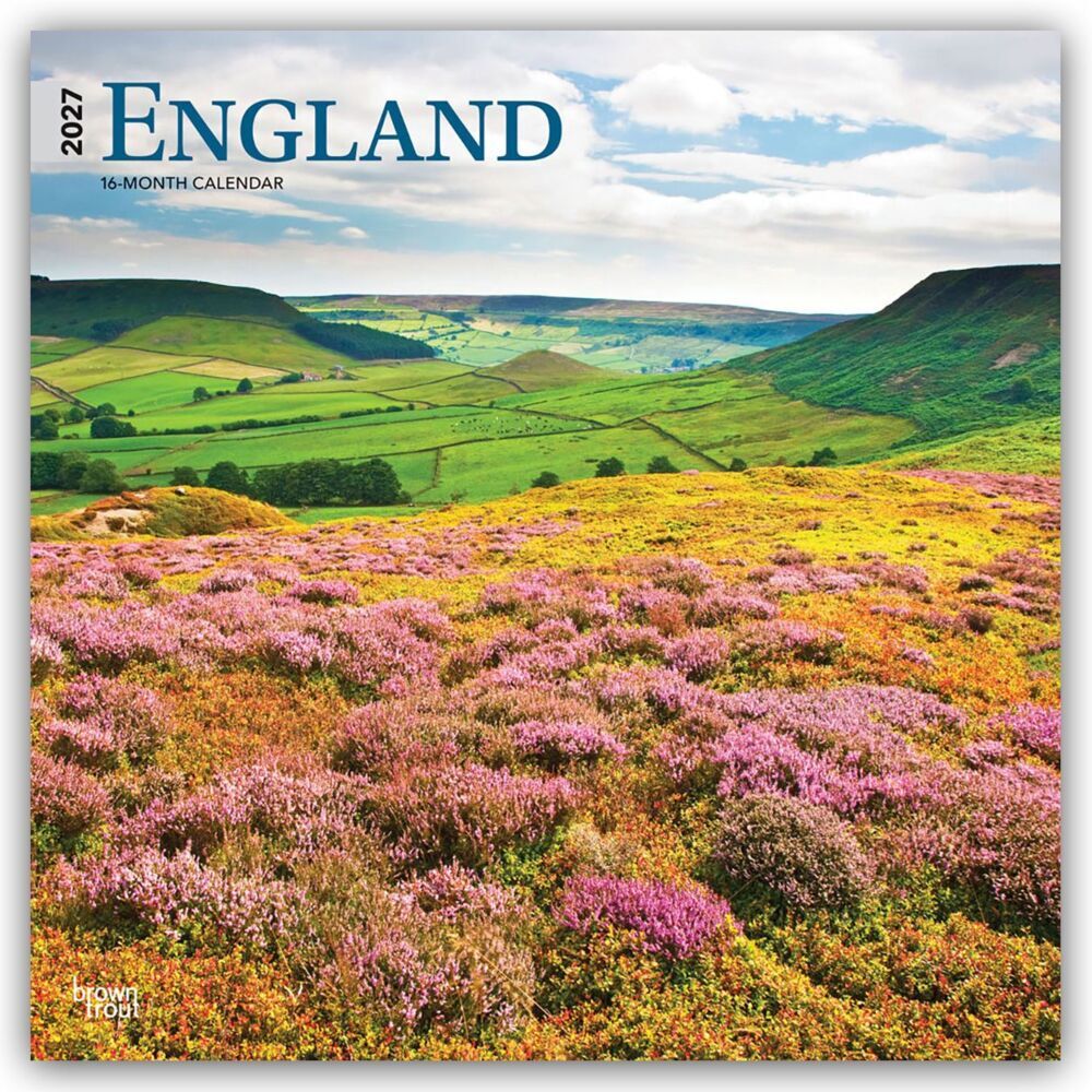 England 2027 - 16-Monatskalender (Browntrout Publishers Inc)