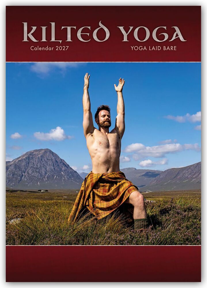 Kilted Yoga 2027 - A3-Posterkalender (Carousel)